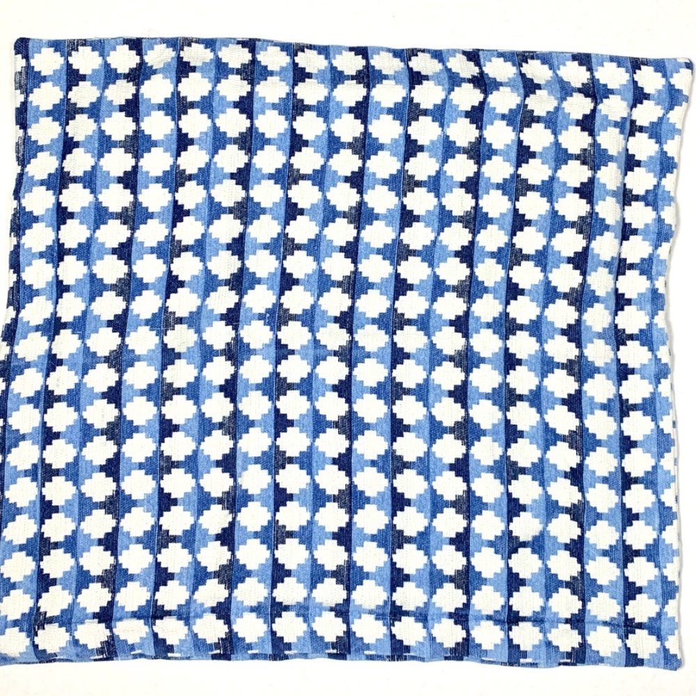 3 Custom Made X Large Throw Pillow Covers 3 Blue Navajo Print Shams - Picture 4 of 7